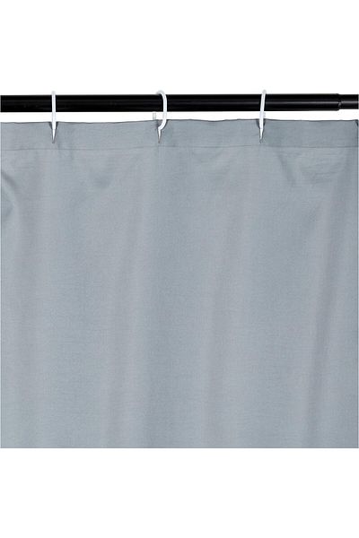 erorex Ruffled Hem Bathroom Shower Curtain Dark Grey 72 Inch