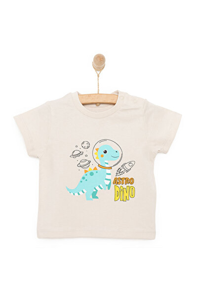 ebebek Hello Baby HelloBaby Basic Erkek Astro Dinozor Baskılı T-Shirt Erkek B...