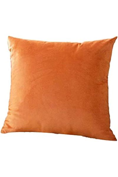 erorex Orange Velvet Decorative Solid Filled Cushion 45 * 45 Centimeter Am.Dc8025102570357 Pen