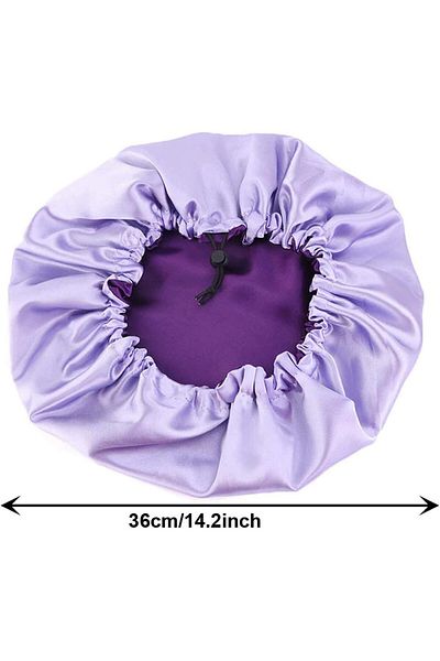 erorex 3 Pieces Satin Bonnet Adjustable Silk Bonnet Elastic Satin Sleep Hat Shower Caps Hair Bonnet For