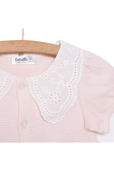 Bebetto Kız Bebek Elbise Cute Fairy Bisiklet Yaka Kısa Kol Açık Pembe