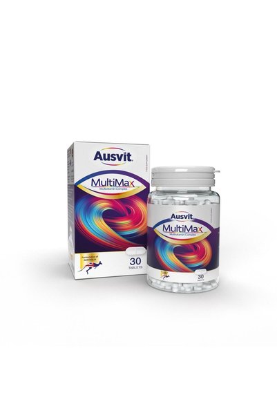 Ausvit Multimax Adult - Tablet Food Supplement Containing Multivitamin and Multimineral 30 Tb