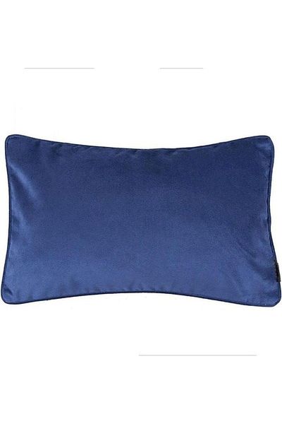 erorex Velvet Plain Matt Decorative Cushion Poly Filled Navy Blue 50X30Cm
