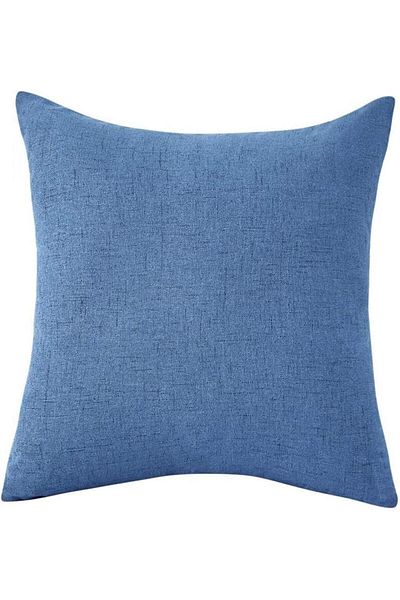 erorex Soft Linen Decorative Solid Filled Cushion 45*45 Crnyon Blue Am.8563253 Pen