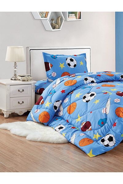 erorex 3 Piece Single Crib Bedding Set Includes Comforter Crib Sheet Pillow Sham Coverlet Lightweight