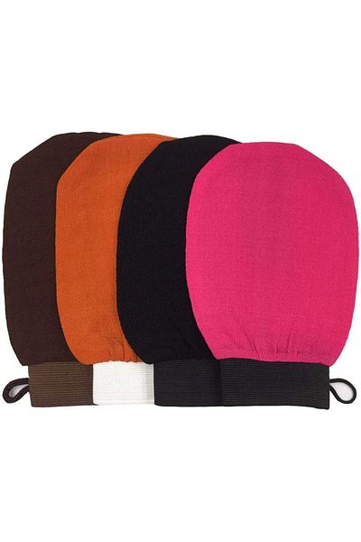 erorex Moroccan Hammam Exfoliating Bath Glove Shower Tan Removal Spa Body Scrubbing Mitt Removes Dead Skin