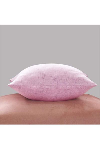 erorex Soft Linen Decorative Solid Filled Cushion 45*45 Pink Am.8563258 Kun