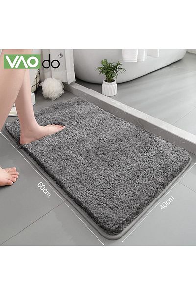 erorex Bathroom Rug 40 * 60 Cm Velvet Plus Thick Snowflake Bath Mat Superfine Fiber Absorbent Strong Plush