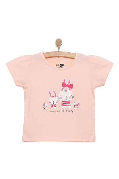 ebebek Hello Baby HelloBaby Basic Kız Tavşan Baskılı T-Shirt Kız Bebek