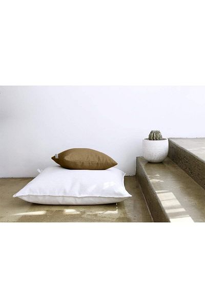 erorex Linen Square Decorative Cushion Microfiber Filler 45 * 45 Camel Am.102060400282 Kun