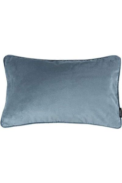 erorex Velvet Plain Matt Decorative Cushion Poly Filled Dove Grey 50X30Cm