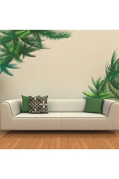 erorex Green Leaf Bedroom Living Room Background Wall Stickers Paste Walldecals Decor Vinyl Diy Palm Tree