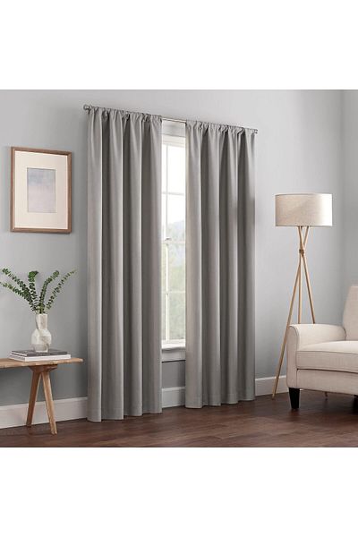 erorex Kendall Modern Blackout Thermal Rod Pocket Window Curtain For Bedroom Or Living Room 1 Panel 42