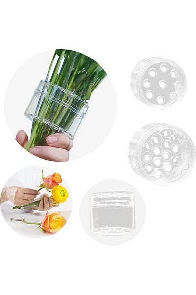 erorex 2024 New Spiral Ikebana Stem Holder Floral Grid For Vase Elegant Centerpiece Design Company Party