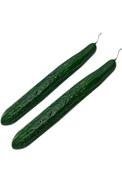 erorex Artificial Cucumber 2Pcs Pu Fake Vegetable Decoration Realistic Cucumber Fruits For Home Kitchen