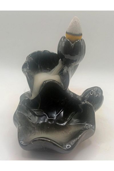 erorex Waterfall Incense Burner Lotus Backflow Incense Holder Ceramic Censer Cones Sticks Porcelain Holder