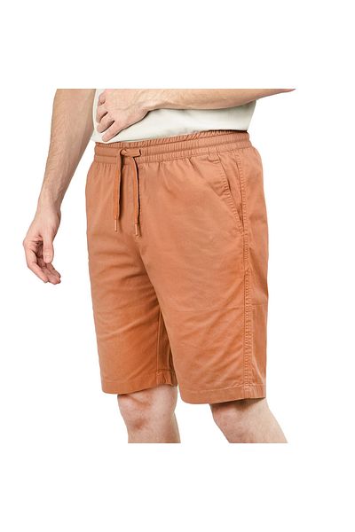 Giordano Men's Cotton Twill Bermuda Shorts: Slim Fit, Elastic Waist, Ultimate Comfort