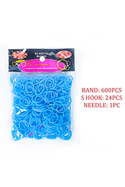 Choice SKY BLUE 600pcs/lot Colorful Loom Band Bracelet Making Kit