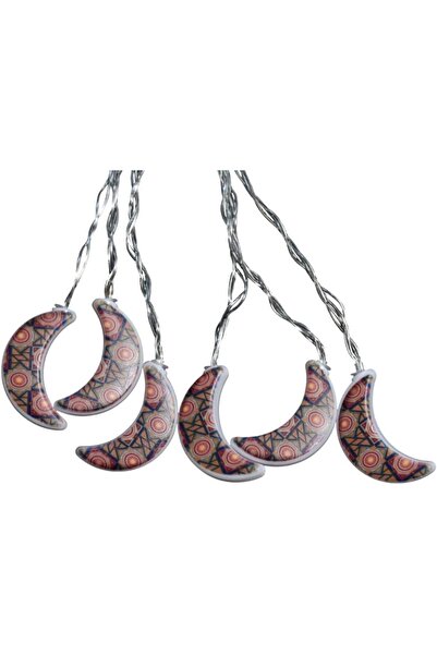 erorex Ramadan Mubarak Decorative String Lights Battery Powered Led Moon Lights For Eid Festival Home