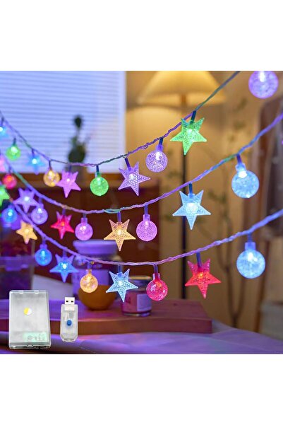erorex 10M 80 Led String Lights Battery Operated And Usb Powered Dual Purpose Decorative Fairy Lights