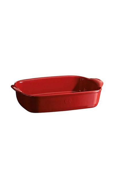 Emile Henry Oven Container Rectangular 30 X 19 Cm Red/burgundy