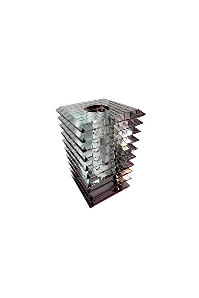 Lucky Art Kristal Bordo Kare By Vazo 14x14x19 Cm