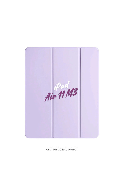 Fuchsia iPad Air 11 2025 M3 Çip Uyumlu Katlanabilir Standlı Smart Cover Fuchs...
