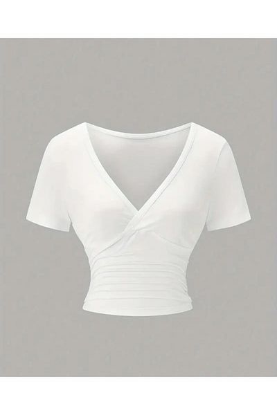 Lacis Double Breasted Collar Waist Gathered Body