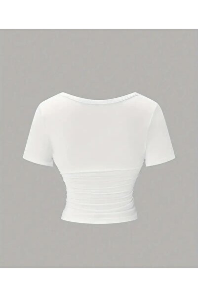 Lacis Body cu guler dublu cu talie