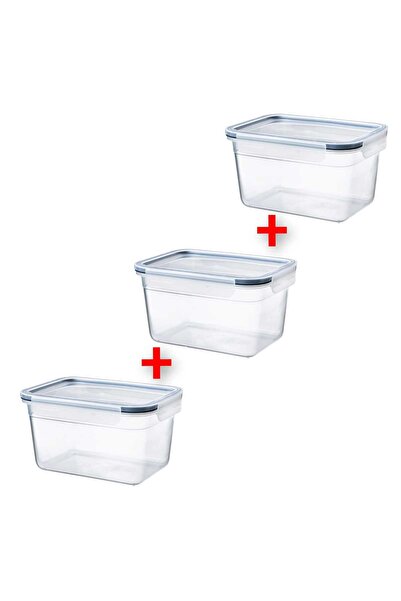 IKEA 3'lü Set Plastik Saklama Kabı 21x15x12 Cm İkea 3 Adet Sızdırmaz Kapaklı ...