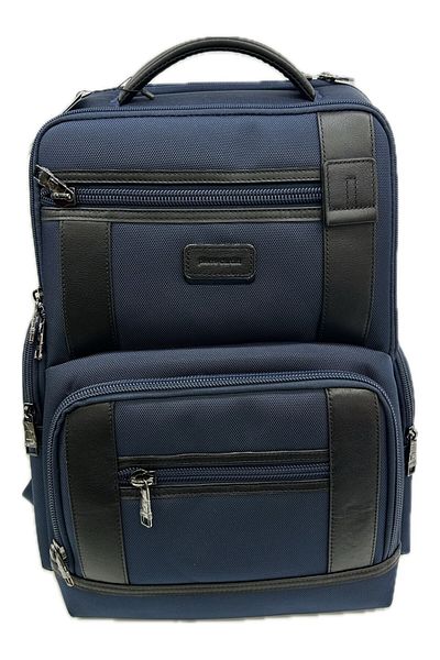 Pierre Cardin حقيبة ظهر للكمبيوتر المحمول باللون الأزرق الداكن 01pc00301-l