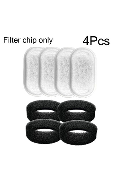Choice 4 قطع من عناصر الفلتر، فلاتر بديلة لنافورة مياه القطط، موزع مياه من ال...