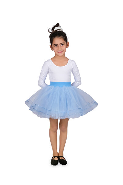LULLY KİDS Costum Albastru Fata Fusta Tutu Tulle