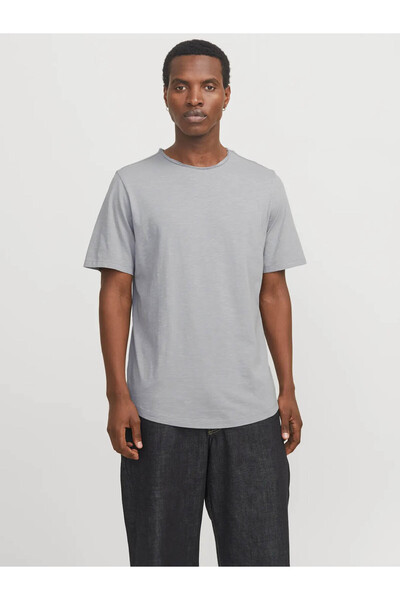 Jack & Jones Ανδρικό μπλουζάκι Jjebasher Tee O-Neck Γκρι 12182498