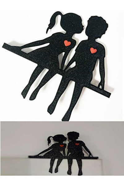 RELATOS Romantik Çiftler Kalp Detaylı Plastik Kapı Köşe Süsü Pervaz Süsü Yapı...