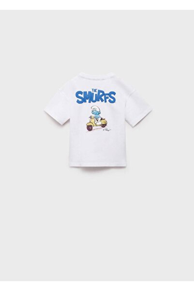 MANGO Baby Μπλουζάκι Στρουμφάκια