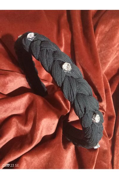 Adel Braided, Crystal Fabric Crown