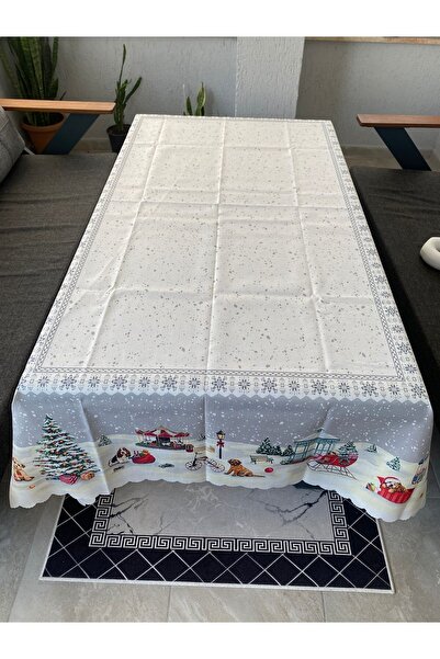 Pusula Home Yılbaşı Kış Temalı Masa Örtüsü