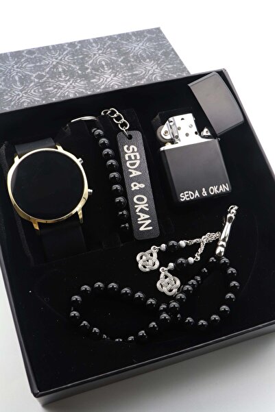 ARPAT WATCH KİŞİYE ÖZEL 5 PARÇA ERKEK SAAT SETİ ; SAAT, ÇAKMAK, TESBİH, BİLEK...