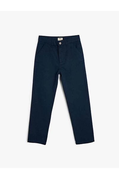 Koton Navy Blue Boy's Trousers 5Wkb40057Tw