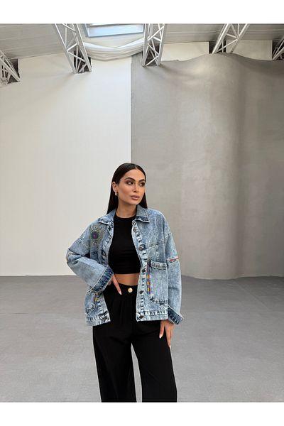 SOLİS MODA jachetă de blugi pentru femei