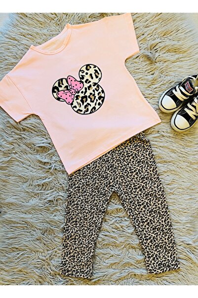 enes baby Set of 2 Leopard Mikili Tshirt and Stretchy Camisole Leopard Ankle ...