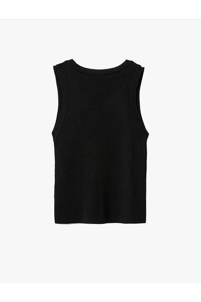 Koton New Season Buttoned Sleeveless V-Neck Knitwear Vest