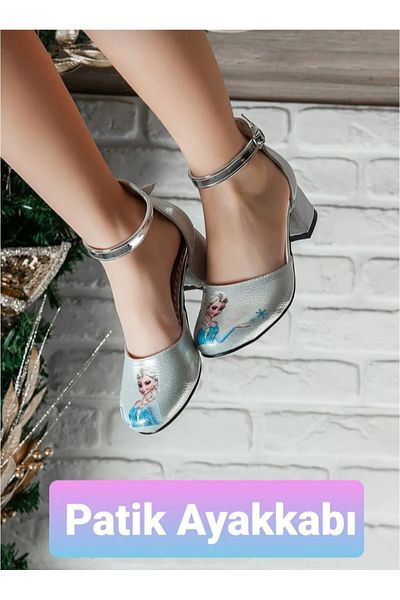 ATAHAN MELEK Girl Child Low-Heeled Shoes Figured Birthday Shoes