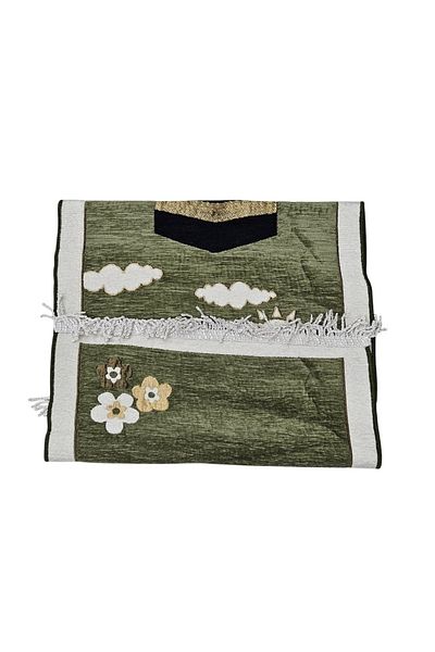 smart home Islamic Pattern Design Cushioned Kids Prayer Rug, Soft Comfortable Prayer Mat 50x100cm