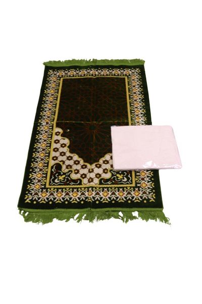 smart home Turkish Quilted Prayer Rug With Jalal In Embossed Quilted Islamic Graphic Design