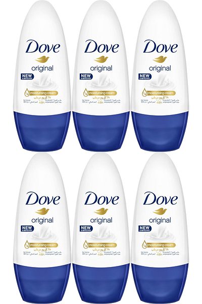 Dove Women Antiperspirant Deodorant Roll On Original 50ML X 6