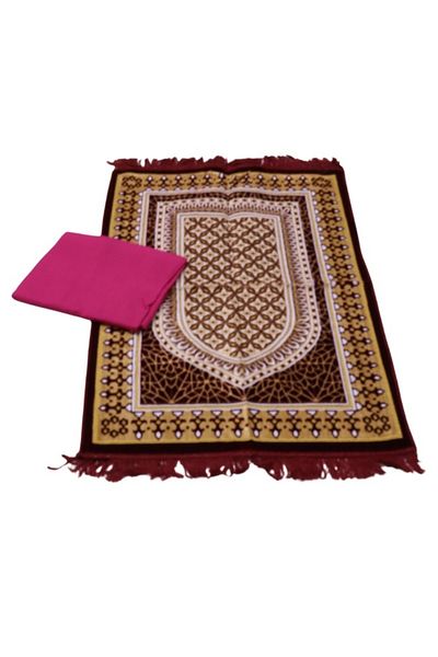 smart home Turkish Quilted Prayer Rug With Jalal In Embossed Quilted Islamic Graphic Design
