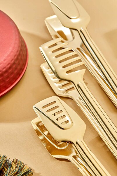 Milenay Set of 3 Decorative Serving Tongs - Elegance and Functionality Together