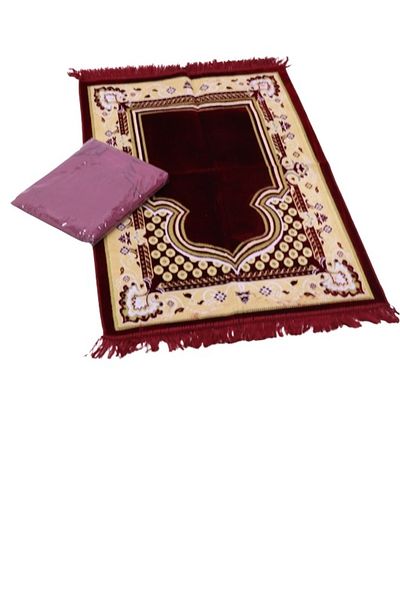 smart home Turkish quilted prayer rug with jalal in embossed quilted Islamic graphic design/prayer sheet